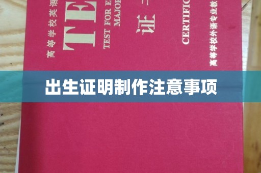 临桂出生证明制作注意事项